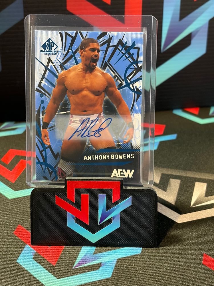 Anthony Bowens AEW SP Blue Auto image 1